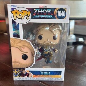 Funko Pop Thor Figure with Blue and Gold Armor